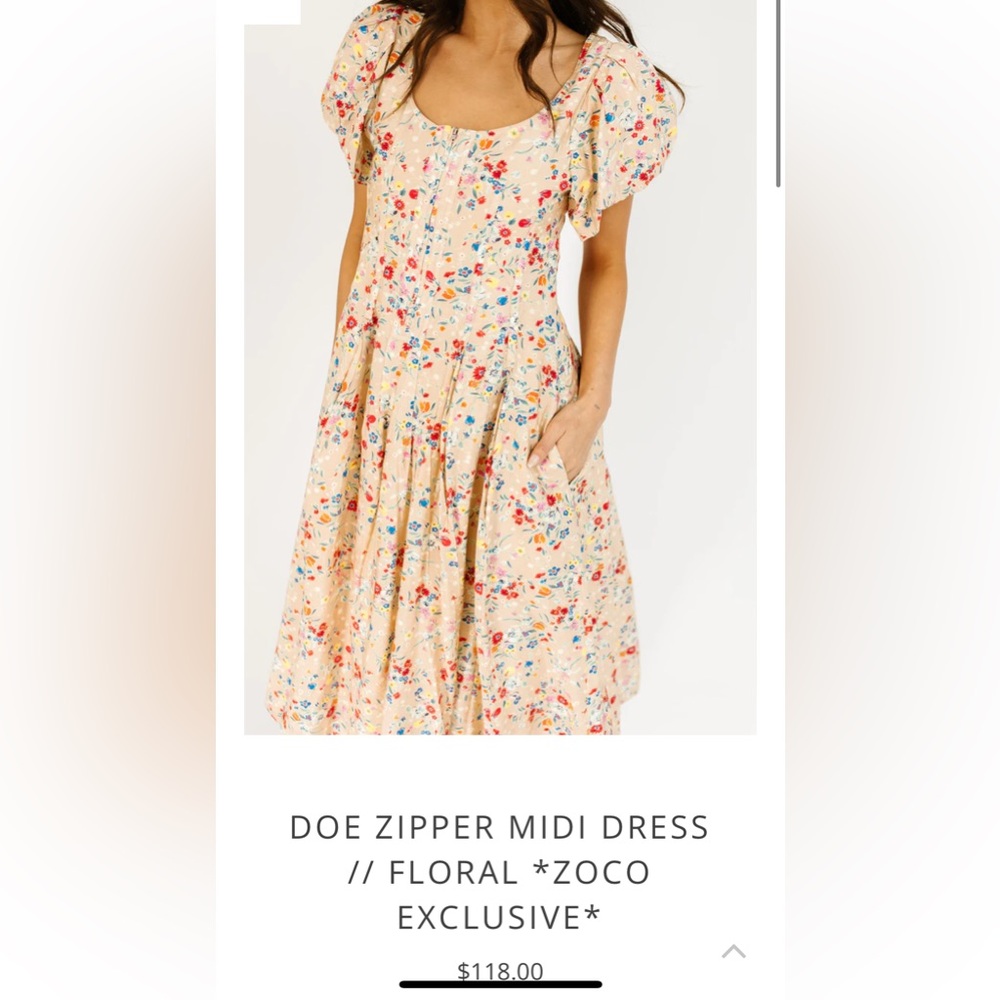 Floral Midi Dress - Picture 2 of 5